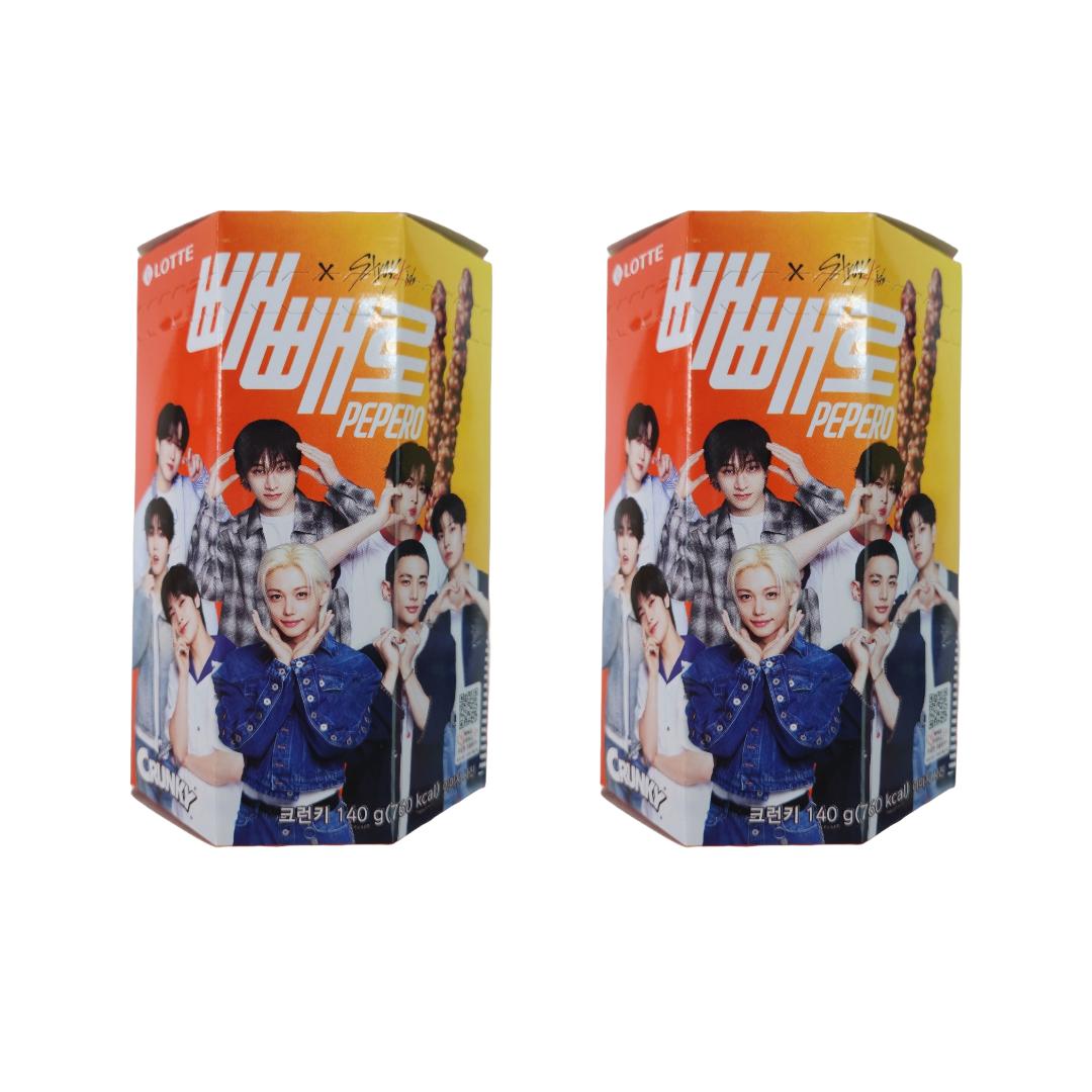 

LOTTE Pepero Оригінал / Біле печиво / Мигдаль / Кранкі / Шоколадне поле – Лімітована серія Stray Kids (7 варіантів)