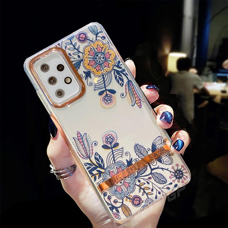 Flower Leaf Soft Silicone Case For Samsung Galaxy A12 A52 A72 5G A51 A71 S20 FE S21 S30 Plus Ultra iPhone 12 11 Pro Max 8 7 Plus Clear Back Cover