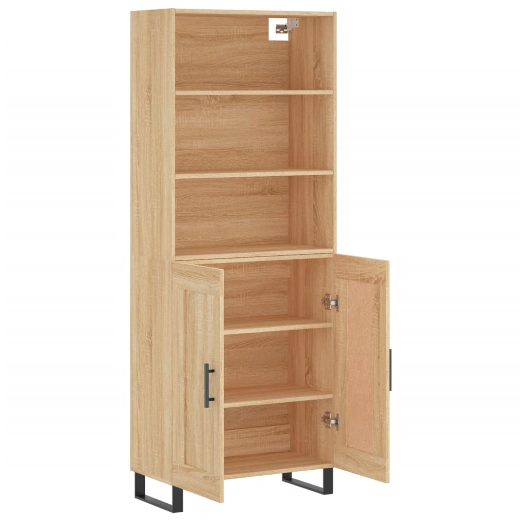 Highboard Sonoma Oak 69.5 x 34 x 180 cm Particleboard