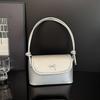 Underarm Bag Solid Color Butterfly Knot Pu Single Shoulder Bag Simple Fashion Style Shoulder Bag For Women Small Square Bag