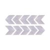 10Pcs Arrow Shaped Reflective Stickers Strong Car Reflective Tape Night Visibility Reflective Arrow Decals Adhesive Warning S