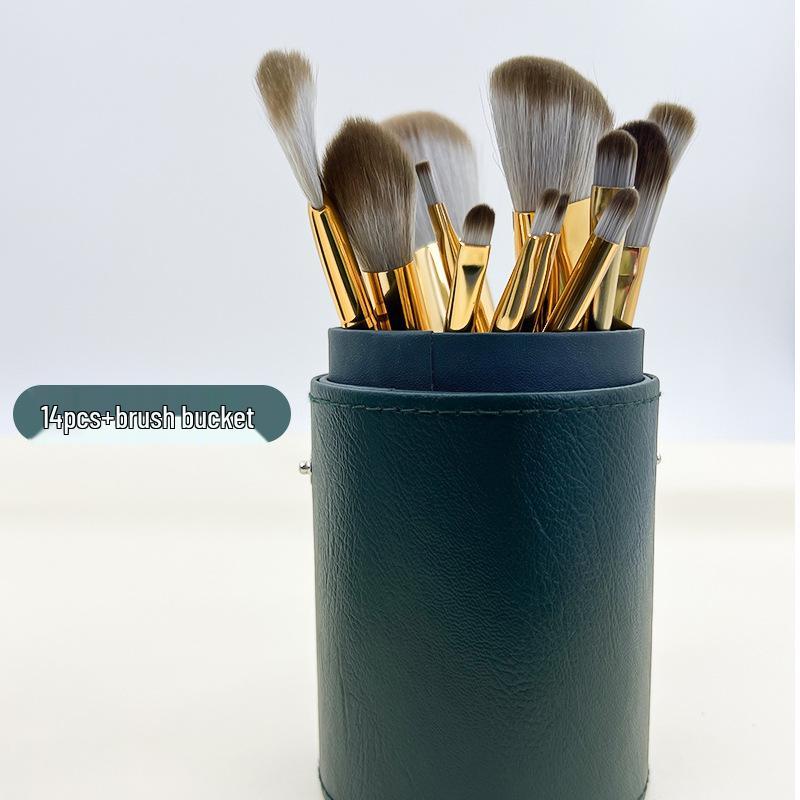 Holiday 12-Piece Makeup Brush Set: Powder, Eyeshadow, Foundation & Concealer Brushes with Soft Bristles