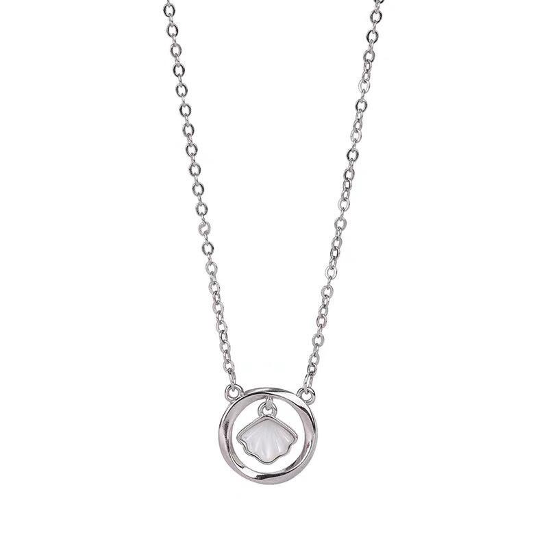 Mobius Ring Women s Luxury Shell Pendant Necklace - Fresh Forest Style