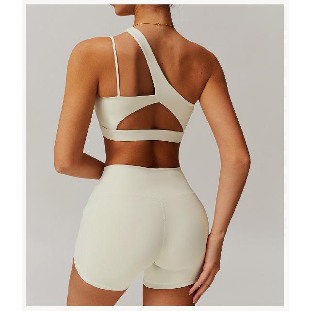 Nya Sommar Snabbtorkande Nuda Sportshorts, Höga Tajta Yogabyxor, Andningsbara Löpar- och Fitnessshorts med Fickor
