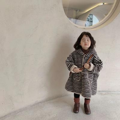 Warm Child Coat Fashion Trendy Winter Clothes Medium Long Thick Girl Winter Clothes Comfort Versatile Hooded Top Daily Outerwear