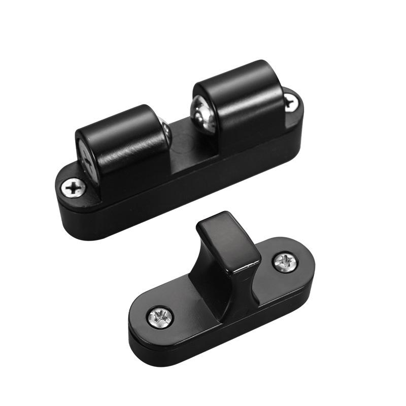 Invisible Door Stopper Non Punching Zinc Alloy Rubber Holders with Anti Pinch Catch Floor Protection for Nail Installation