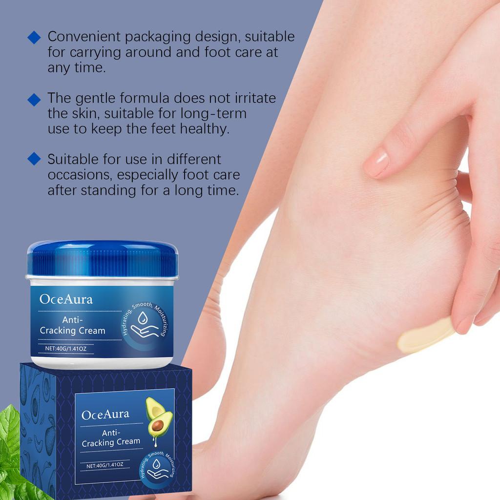 Oceaura Nourishing Foot Cream With Deep Moisturizing Hydration For Dry Skin Relief