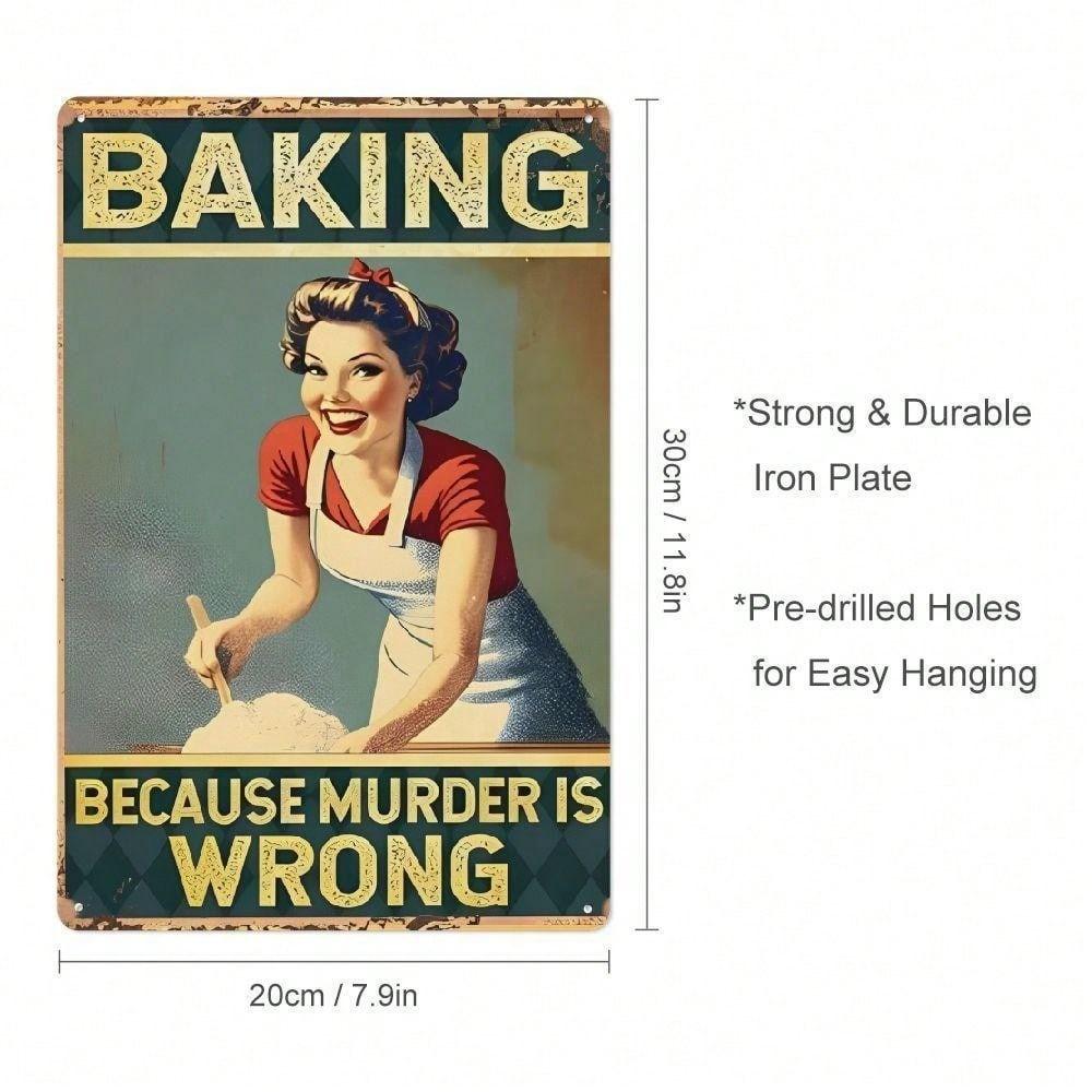 Vintage Tin Metal Sign Retro Kitchen Wall Decor Funny Quote Home Bar Cafe Art