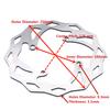 250mm FRONT Brake Disc Brake Rotor Disk For Kawasaki KX250F KX450F 2006-2014, KX125 KX250 2006-2008, KLX450R 2007-2019