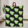 Cute Duolingos Owl Blankets Flannel Duo Warm Throw Blanket for Home Couch Bed Rug