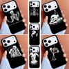Death Skull Bones Clown Phone Case for iPhone 16e 15 14 13 12 17 Pro Max Plus Air 17pro Cover Coque