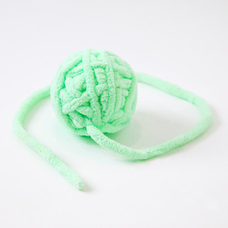 Interactive Cat Toys Cat Chewing Toy Pet Products Kitten Teeth Grinding Toy Colorful Woolen Yarn Balls Bite Resistant Cat Toys