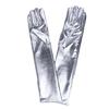 Women Wet Look Metallic Long Gloves for Wedding Opera Party Dress Accessories
