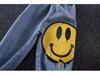 Boys' Smiley Face Denim Set: Fashionable 2026 Star T-shirt for Toddlers and Young Children