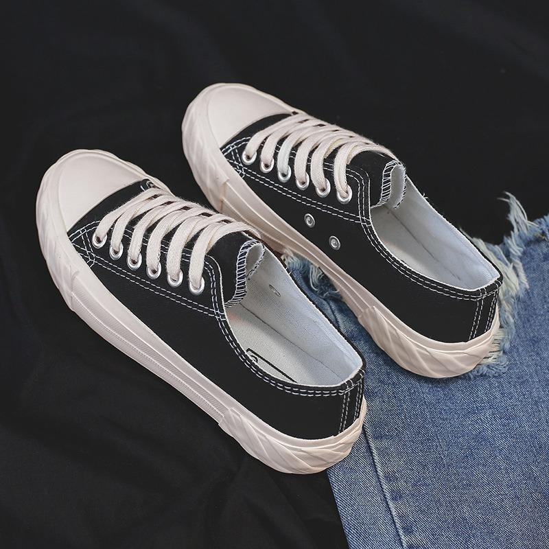 Classic versatile low-top canvas shoes women's spring new casual shoes cloth shoes student rubber shoes white shoes