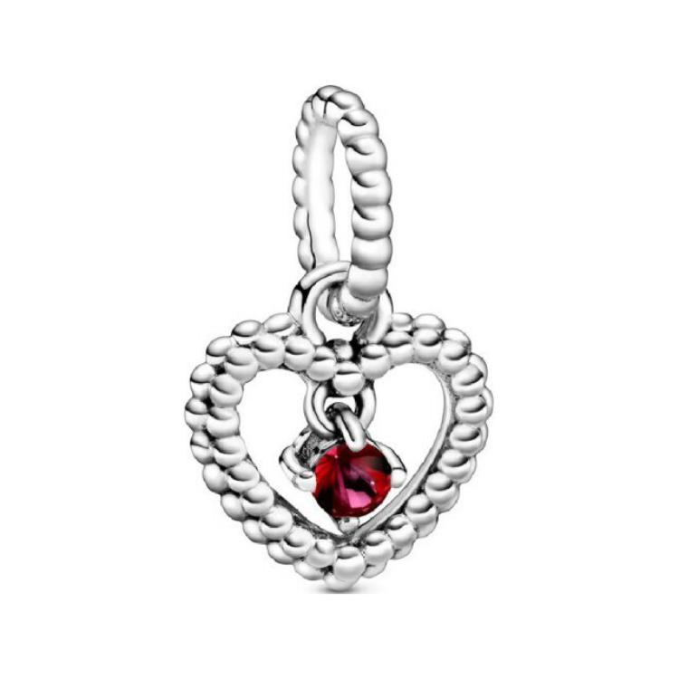 Pandora Heart Shaped Design Pendant Unisex pendant Silver 798854C02 Box