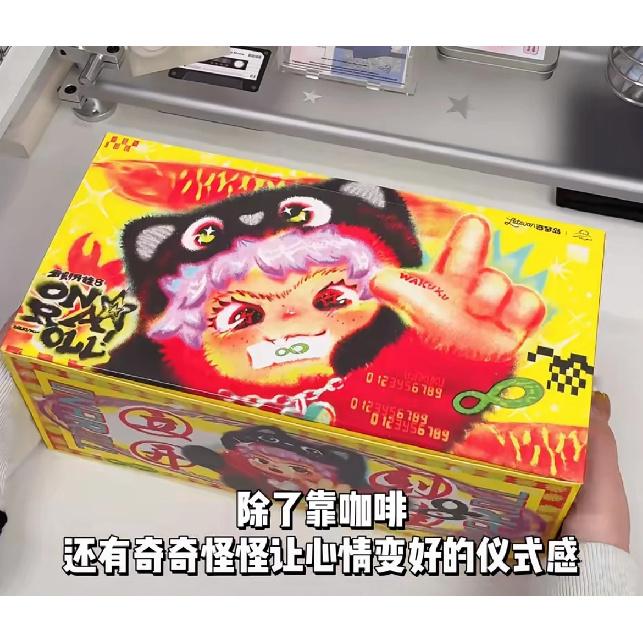 Genuine Wakuku V3 On A Roll Series Blind Box Cute Vinyl Plush Doll Trendy Toy Mystery Box Pendant  Birthday Xmas Girl Gifts