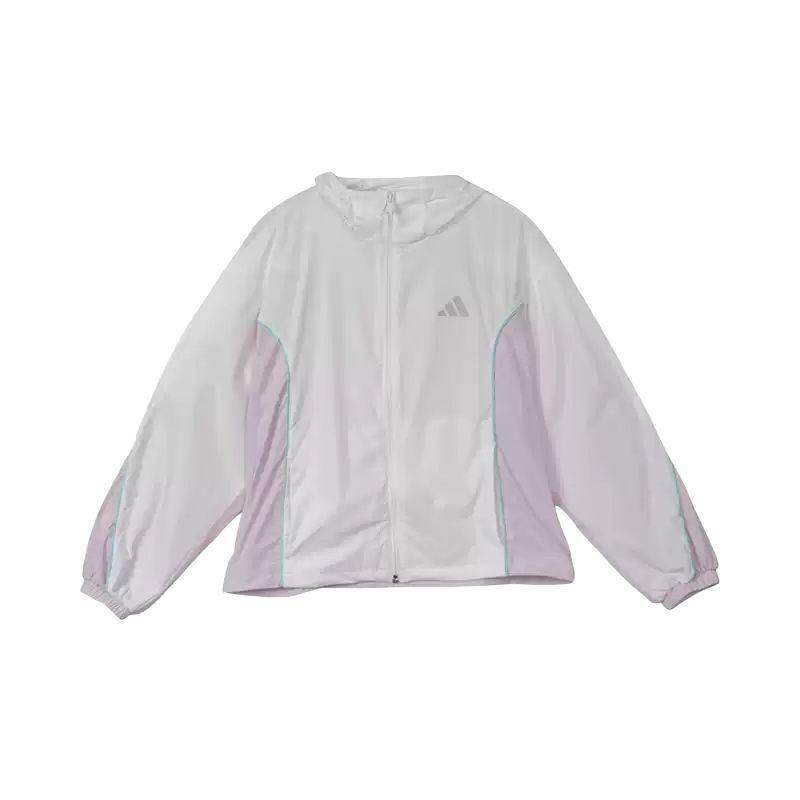 Adidas Color Block Woven Zip-Up Hooded Jacket Long Sleeve Kids Kids jackets KH0266 116