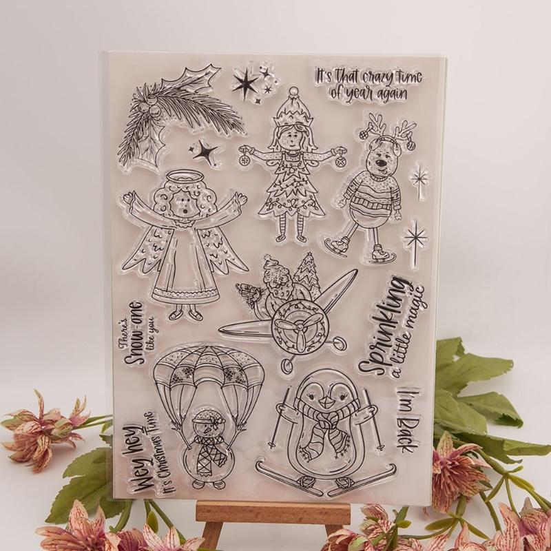 1 Sheet Clear Handmade Paper Crafting Stamp Crafts Hand Scrapbooking Supplies Card Making Decorations Seal Clear Stamp