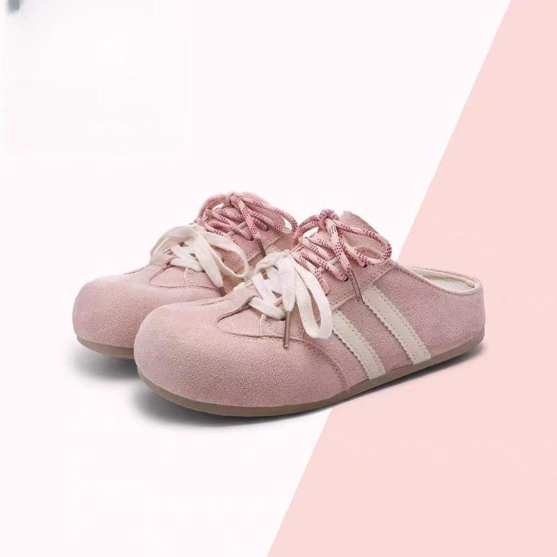 

Новый стиль повседневной ретро-обуви, на тонкой подошве, универсальный для спорта, с круглым носком, на плоской подошве и удобный 40 розовый