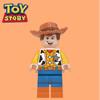 Disney Toy Story Lindo Buzz Lightyear Bloques de Construcción Llavero Creativo Woody Mickey Mouse Pato Donald Llavero Lindo Colgante Regalo