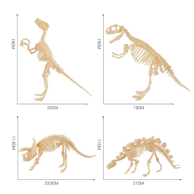 Realistic Archaeological Dinosaur Skeleton Model Diy Assembly Kit For Kids Toys