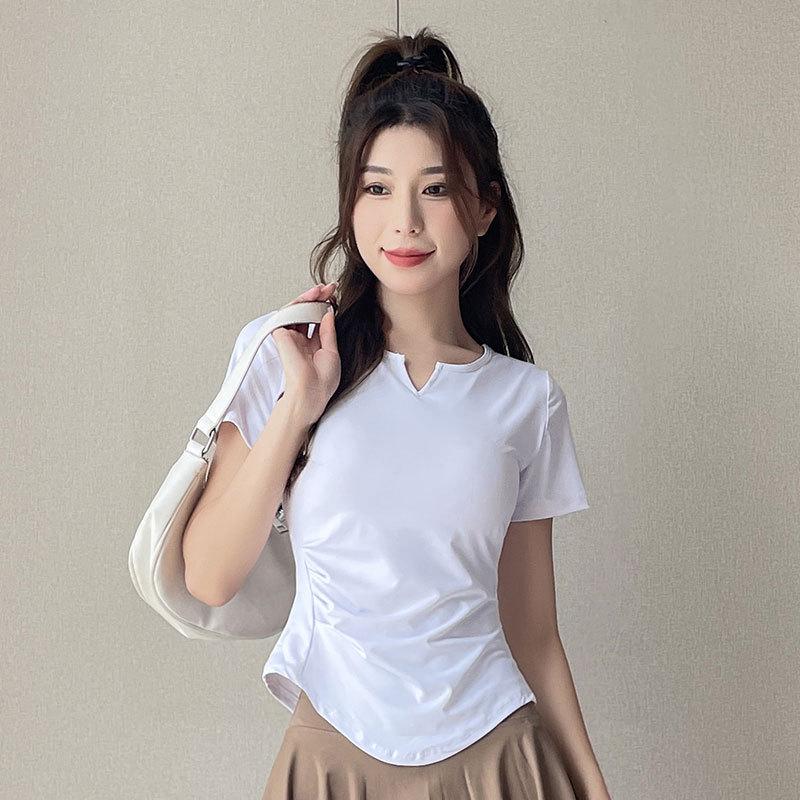 Dámská letní 2025 rychleschnoucí sada sportovního oblečení na badminton a tenis s plisovanou sukní