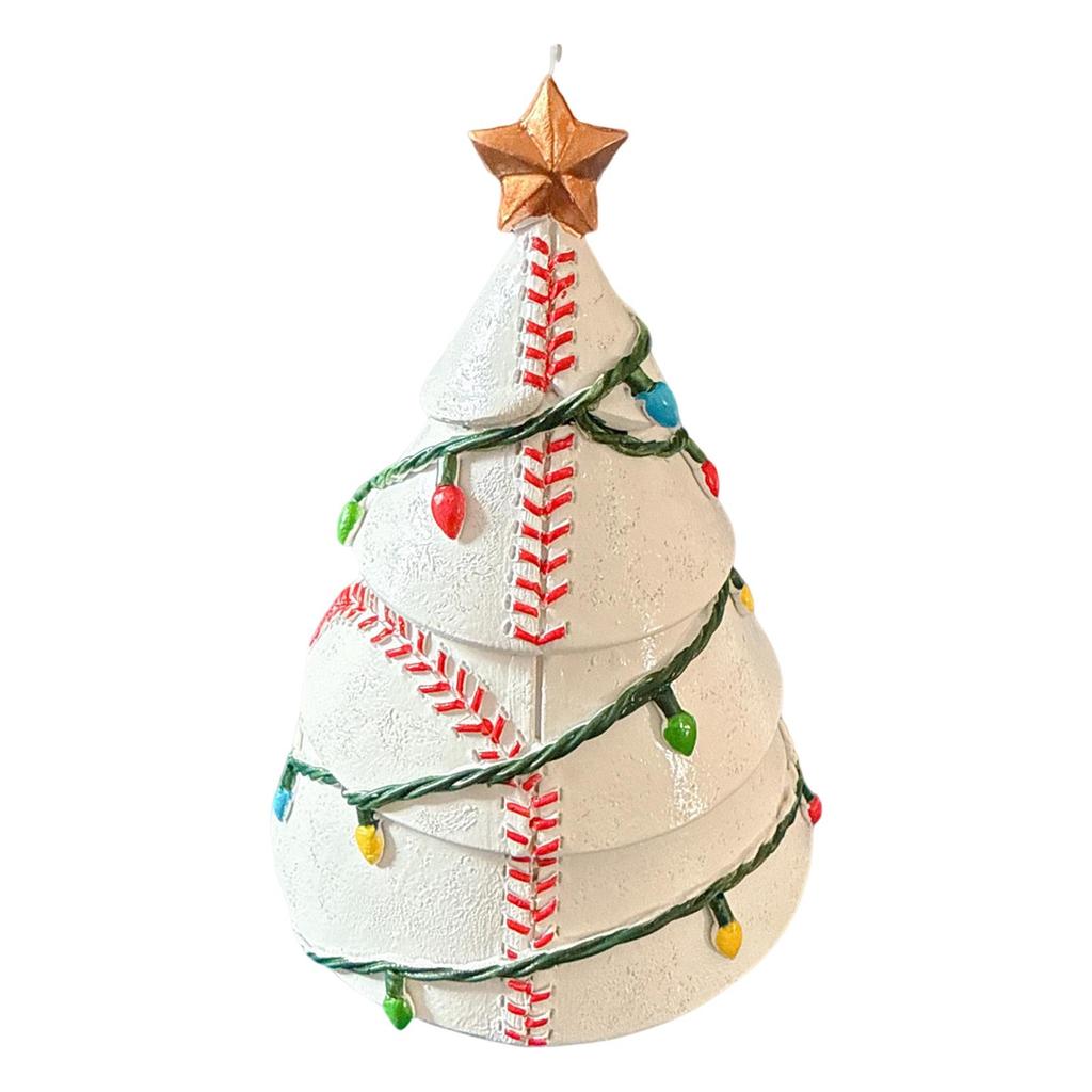 Football Christmas Tree Decoration Reusable Gift Table Decoration Figurine Decorative for Party Ball Sports Enthusiasts Tabletop