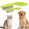 2in 1 Customization Logo Rust Proof Soft Safe Stainless Steel Plastic Flea Comb Removing Nits Head Lice Reusable Tool Easy Use