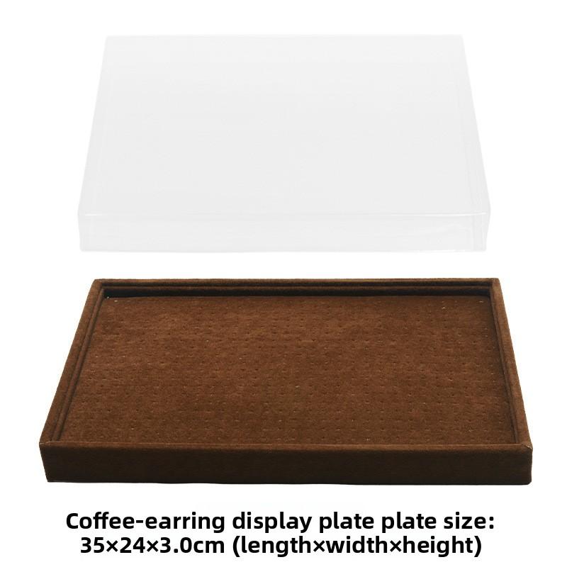 Flannel Stud Earrings Storage Box Large Capacity 600 Holes Jewelry Tray Earrings Display Plate Jewelry Display Props