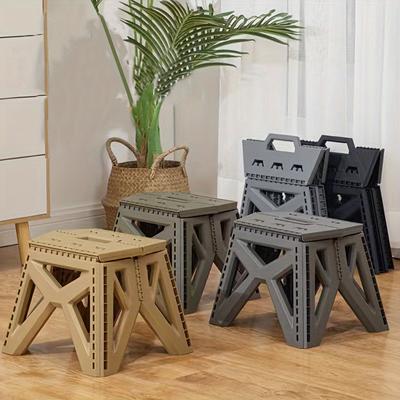 Outdoor Small Stool Portable Folding Stool High Load Bearing Durable Small Chair Fishing Stool Beach Stool Camping Stool
