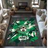 Hibernian FC Fußballmuster Weicher Teppich Rutschfeste Indoor-Bodenmatte Sportdekorationsmatte für Schlafzimmer