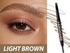 Dual-Ended Eyebrow Pencil with Spoolie Brush Long-lasting Easy Ware Eyebrow Pen,Natural Hair-Like Strokes,Waterproof Smudge-Proof Long Lasting Formula