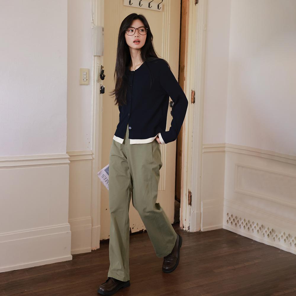 Laengsseon Ls_Straight Khaki Pants