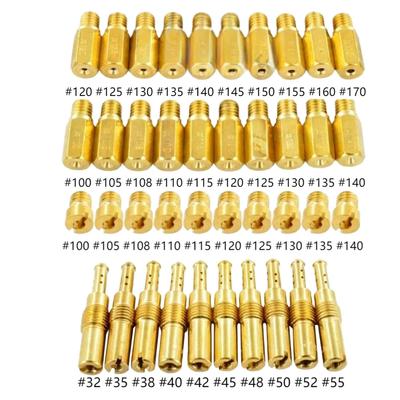 40PCS Carburetor Main Jets Slow Pilot Jet Set For FOR KEIHIN FOR CV CVK Carburetor Main Jet Slow Pilot Jet Kit Include