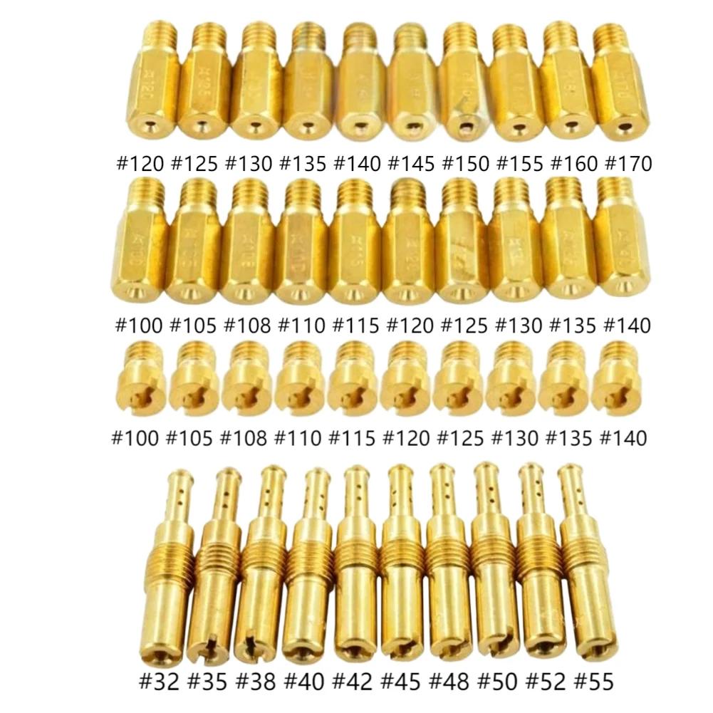 40PCS Carburetor Main Jets Slow Pilot Jet Set For FOR KEIHIN FOR CV CVK Carburetor Main Jet Slow Pilot Jet Kit Include