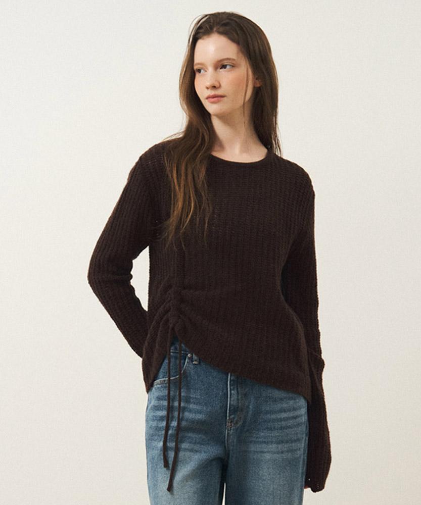 AAU Drawstring Knit_Brown