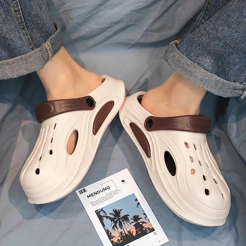 Unisex Strandsandalen EVA Herren Hohle Gartenschuhe Batik Designer Loch Hausschuhe Sneakers Wasserschuhe Slipper Schaumstoff-Runner