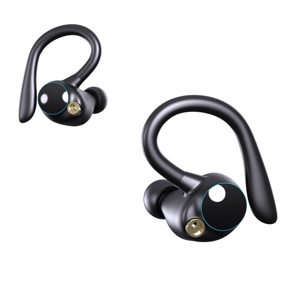 2023 Waterproof Sports Bluetooth Ear-Hook Headset: Wireless, Noise-Reducing, Stereo Sound, Long Battery Life