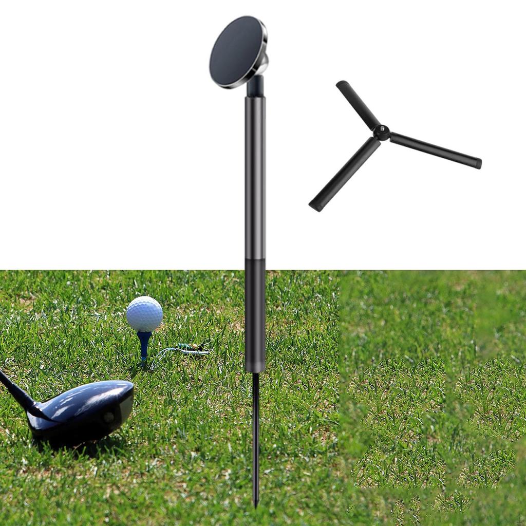 Golf Monopod with Phone Holder Aluminum Alloy for Easily Install 29.5-121cm Accessory Extendable
