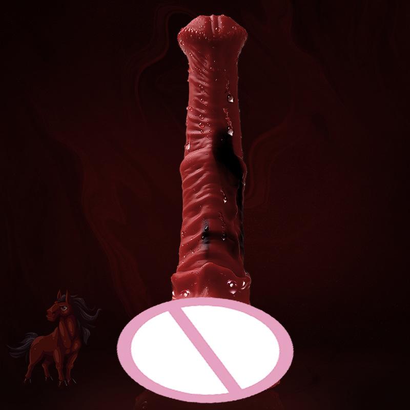Animal Horse Simulation Penis Female Manual Silicone Penis Large Animal Penis Adult Sex Toy
