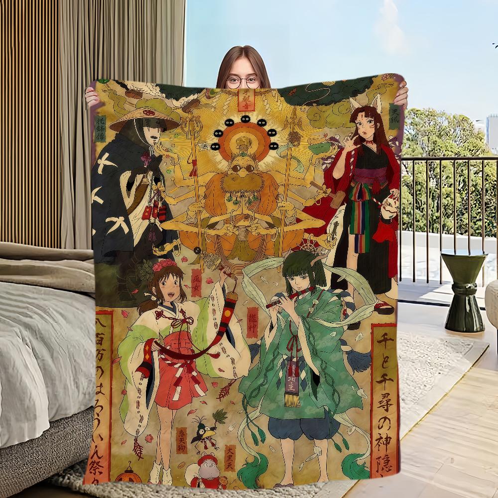Flannel warm comfort style  romance soft plush blanket retro for sofa Japanese living room Classic office bedroom travel gift