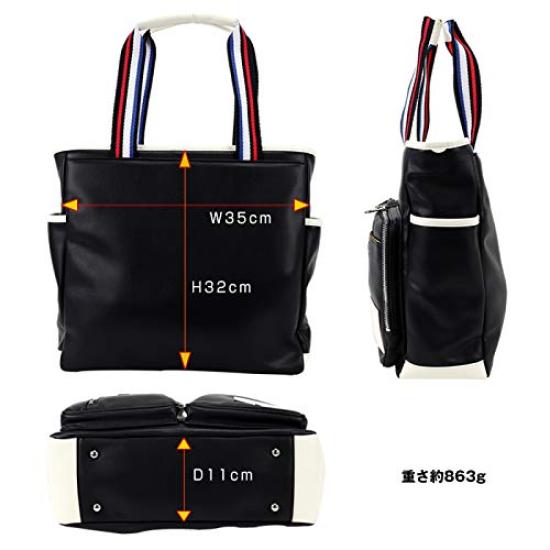 CASTELBAJAC Lauren Tote Bag, Men's and Women's, 37701 (Navy)