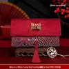 New Wedding Engagement Double Happiness Red Envelope Silk Bag for Cash and Embroidery Decoration