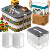 Kruzzel 25756 2-Level Block Box 15L