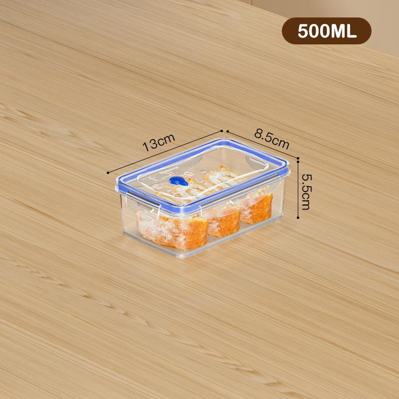 1/4Pcs Refrigerator Fresh-keeping Storage Box Kitchen Vegetable And Fruit Food-grade Timer Storage Box Outdoor Tableware