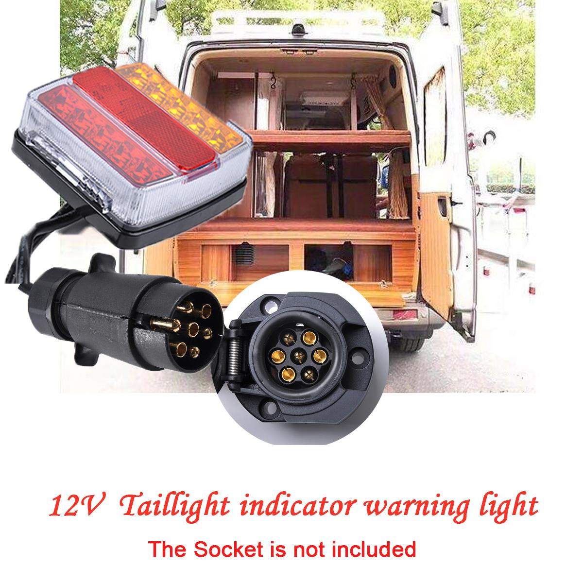 

Водонепроницаемый комплект 12 В 26 светодиодных фонарей для прицепа с индикатором заднего фонаря и 12 В 7-контактной вилкой