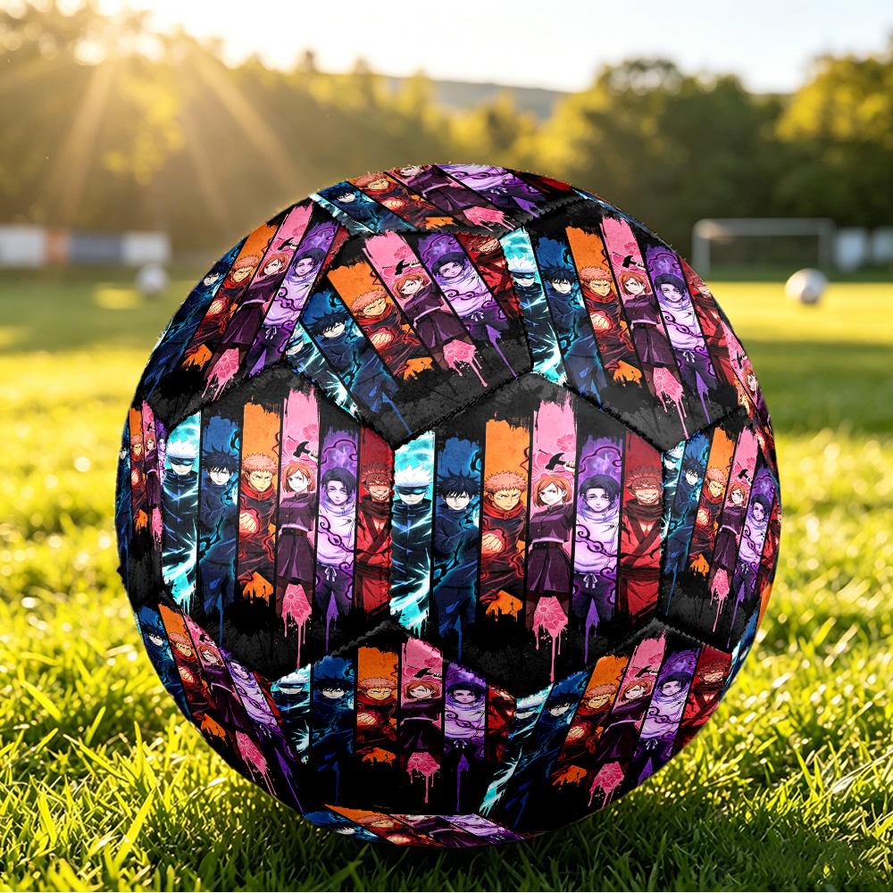 Jujutsu Kaisen Size 5 Soccer Ball, Durable Standard Football For Training Match Outdoor Sports