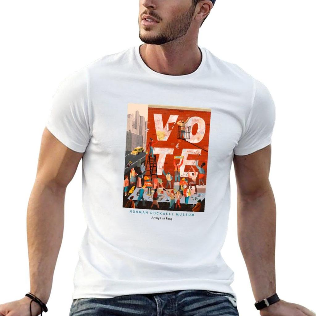 Lisk Feng Vote T-Shirt T Shirts with Prints Man T Shirt Cotton T Shirts for Man Graphic Tees T-