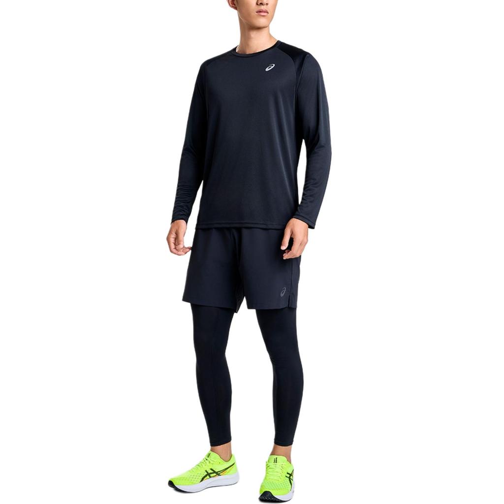 Asics Crew Neck Pullover Comfort Casual Long Sleeve T-Shirt Men Tops Black 2011D047-001
